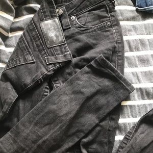 True Religion black skinny jeans